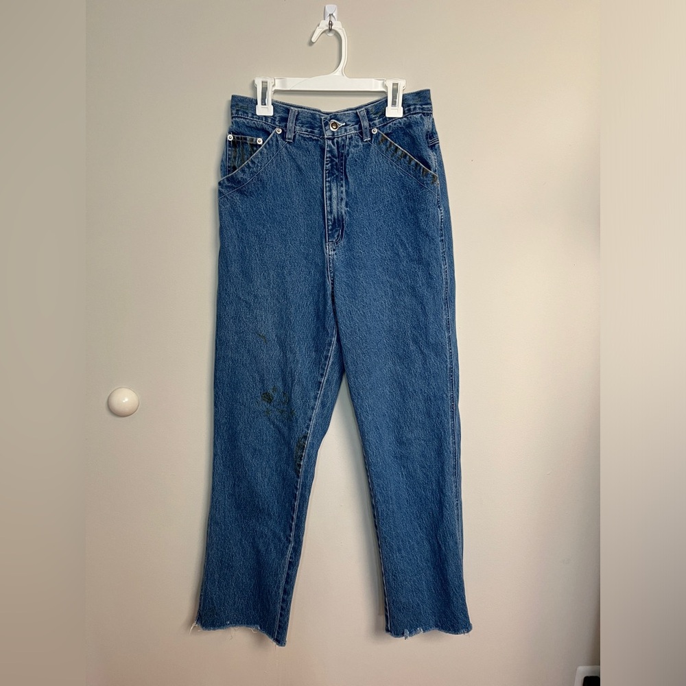 Real Comfort High-Waisted Mom Jeans 100% Cotton 26x26